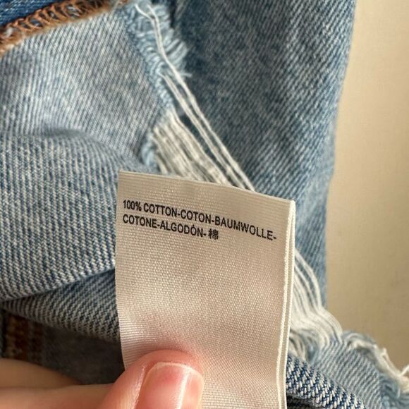 NWT free people jean wrap skirt ob1136297 size 27 - Picture 7 of 8